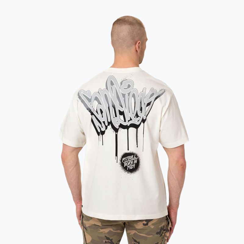 Футболка чоловіча Pitbull Graffiti off white 3