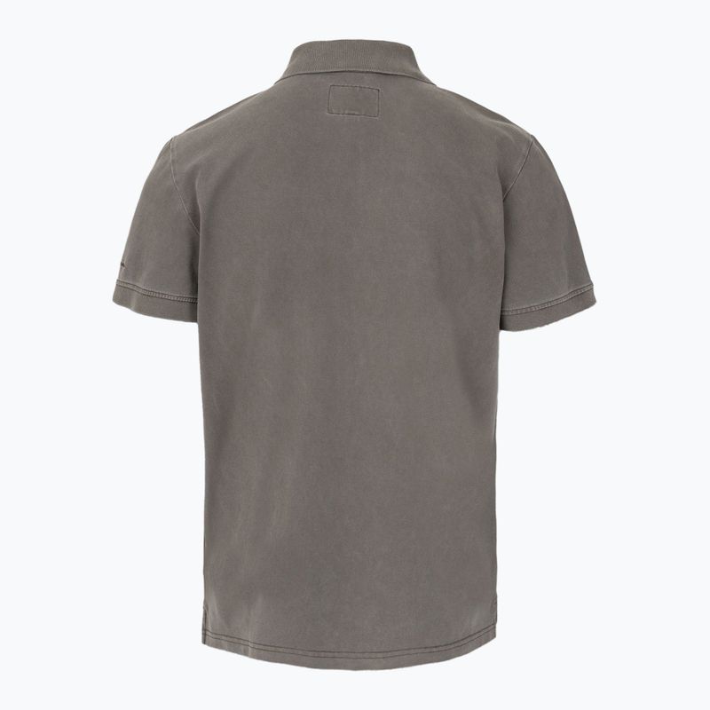 Футболка поло чоловіча Pitbull Washed Polo dark brown 2