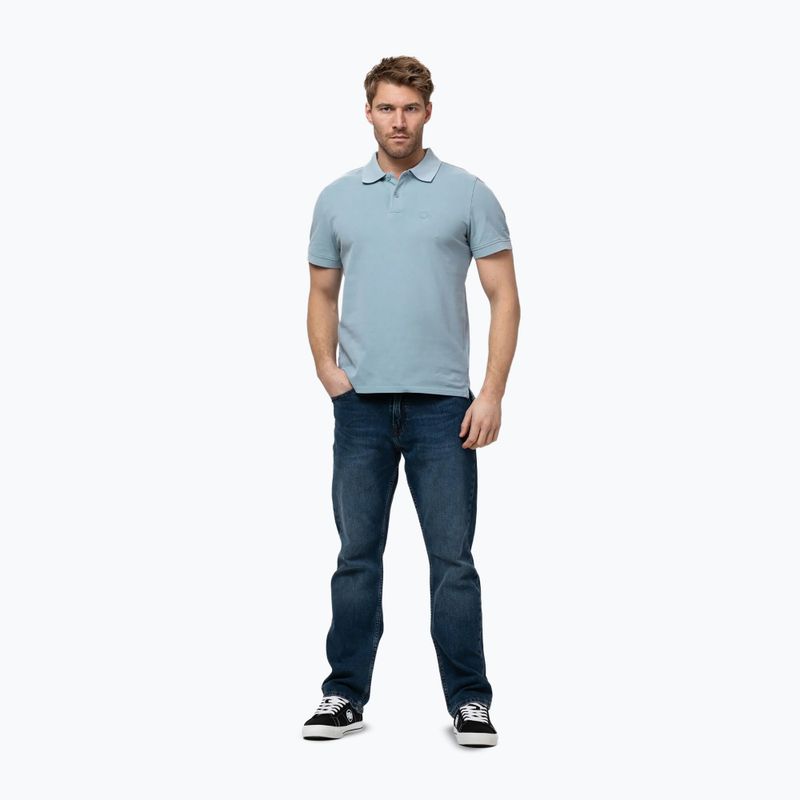Футболка поло чоловіча Pitbull Washed Polo washed blue 2