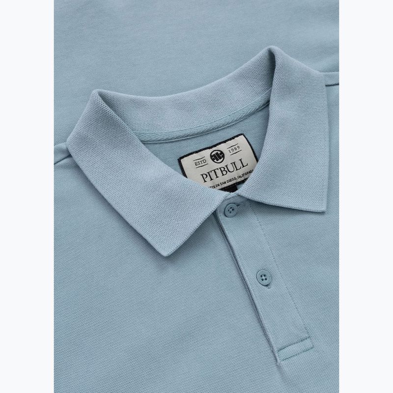Футболка поло чоловіча Pitbull Washed Polo washed blue 3