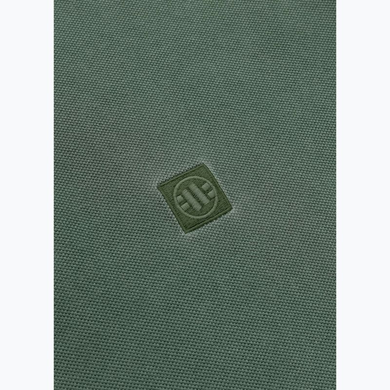 Футболка поло чоловіча Pitbull Washed Polo sage green 4