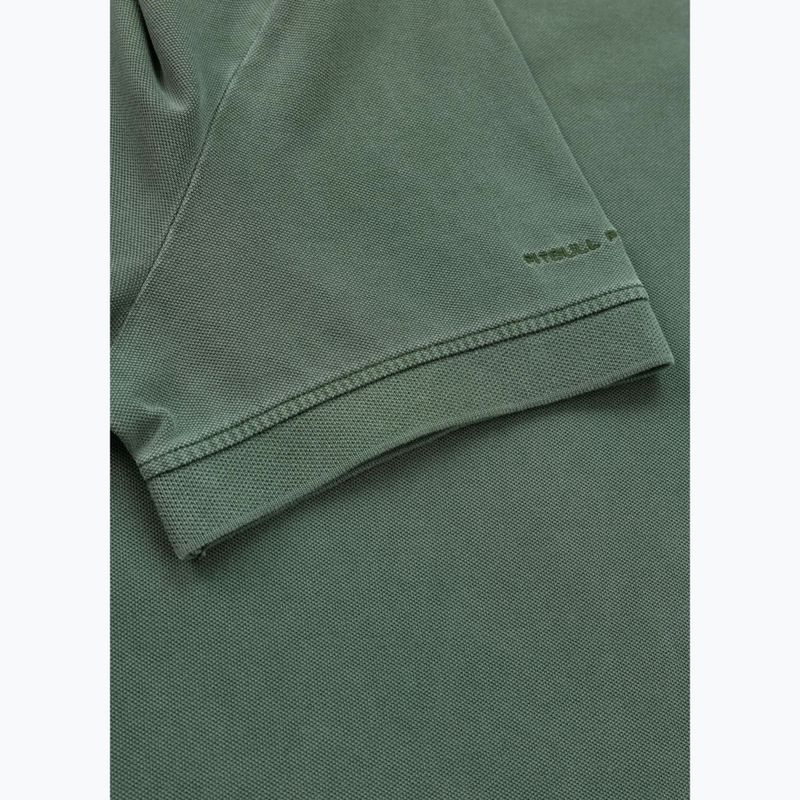 Футболка поло чоловіча Pitbull Washed Polo sage green 5