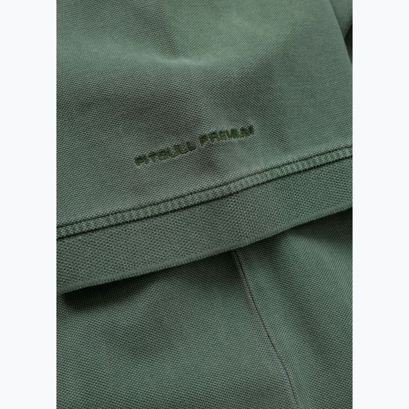 Футболка поло чоловіча Pitbull Washed Polo sage green 6