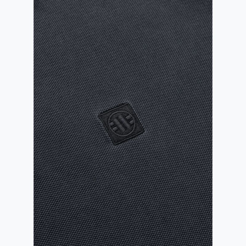 Футболка поло чоловіча Pitbull Washed Polo dark graphite 4