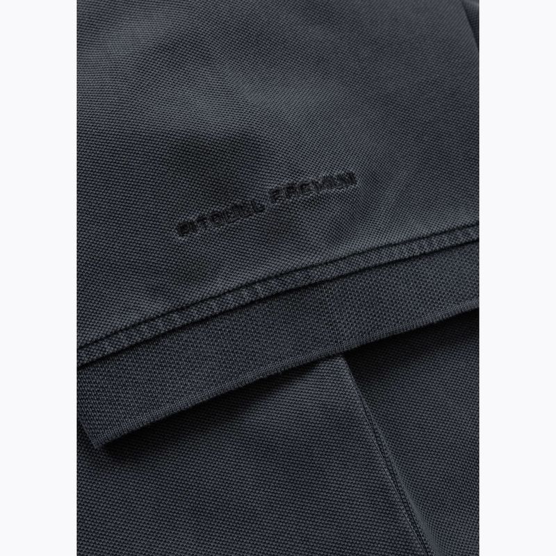 Футболка поло чоловіча Pitbull Washed Polo dark graphite 6