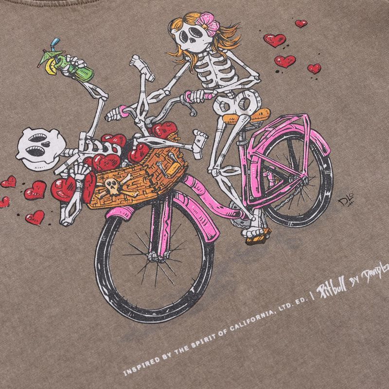 Футболка жіноча Pitbull Cruisinandboozin dark brown 7