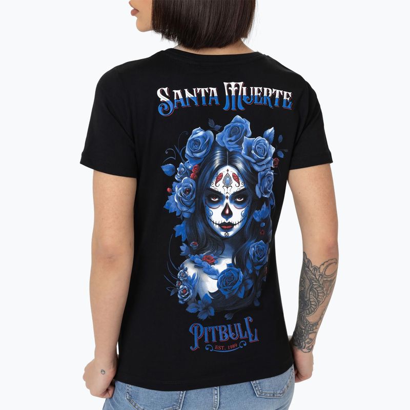 Футболка жіноча Pitbull Santa Muerte Blue black 3