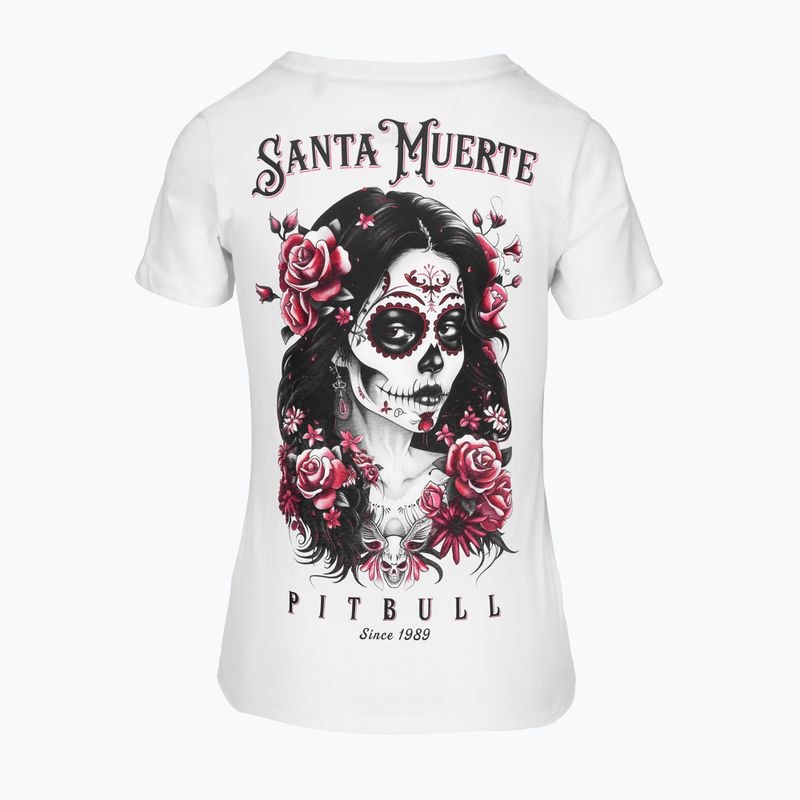 Футболка жіноча Pitbull Santa Muerte Rose white 4