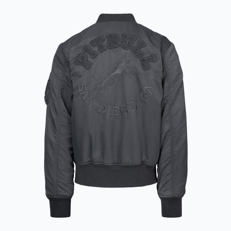 Чоловіча куртка Pitbull Hacket Washed Bomber graphite 2