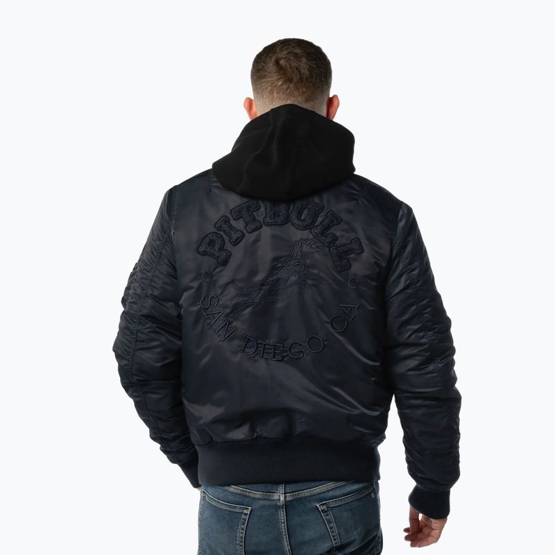 Куртка чоловіча Pitbull Hacket Washed Bomber dark navy 3