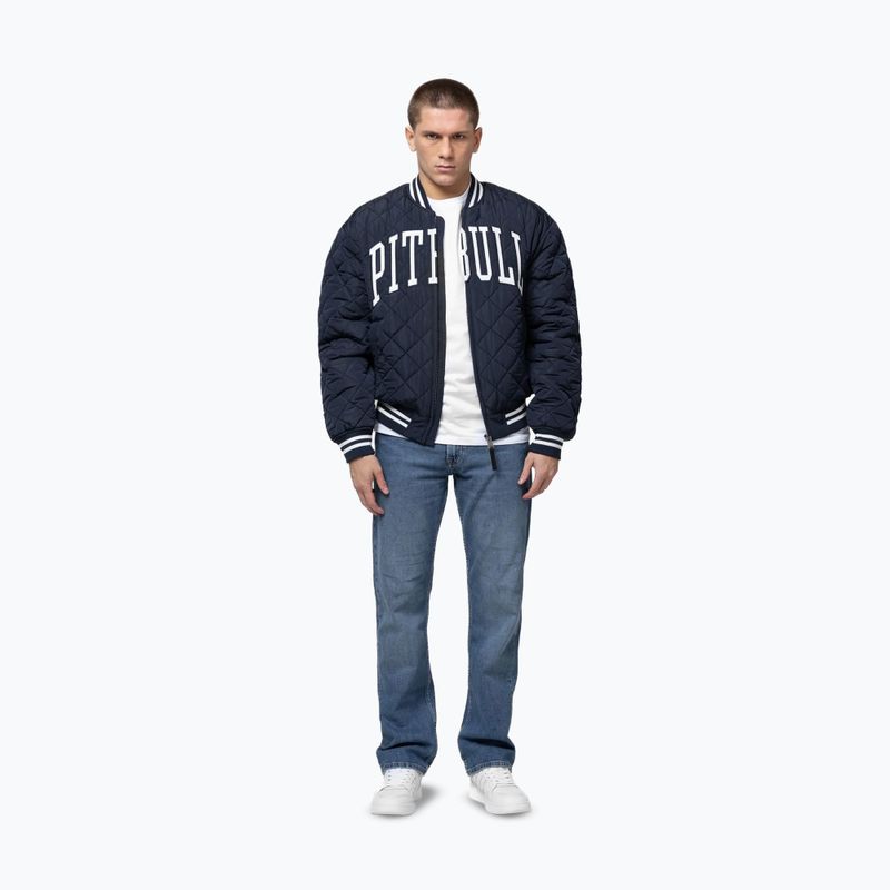 Куртка чоловіча Pitbull Jupiter Padded Baseball dark navy 2