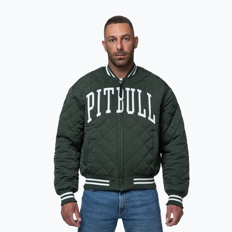 Куртка чоловіча Pitbull Jupiter Padded Baseball dark green