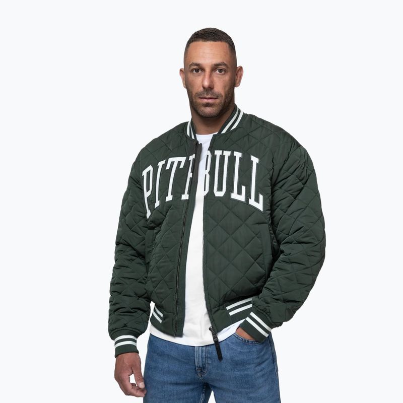 Чоловіча куртка Pitbull Jupiter Padded Baseball dark green 4