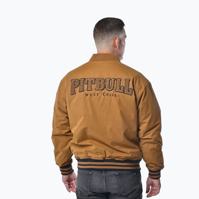 Куртка чоловіча Pitbull Radford Baseball honey yellow 3
