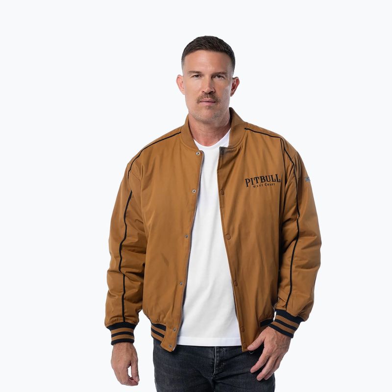 Куртка чоловіча Pitbull Radford Baseball honey yellow 4