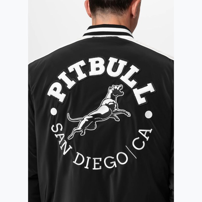 Чоловіча куртка Pitbull Manolito Baseball black/white 6