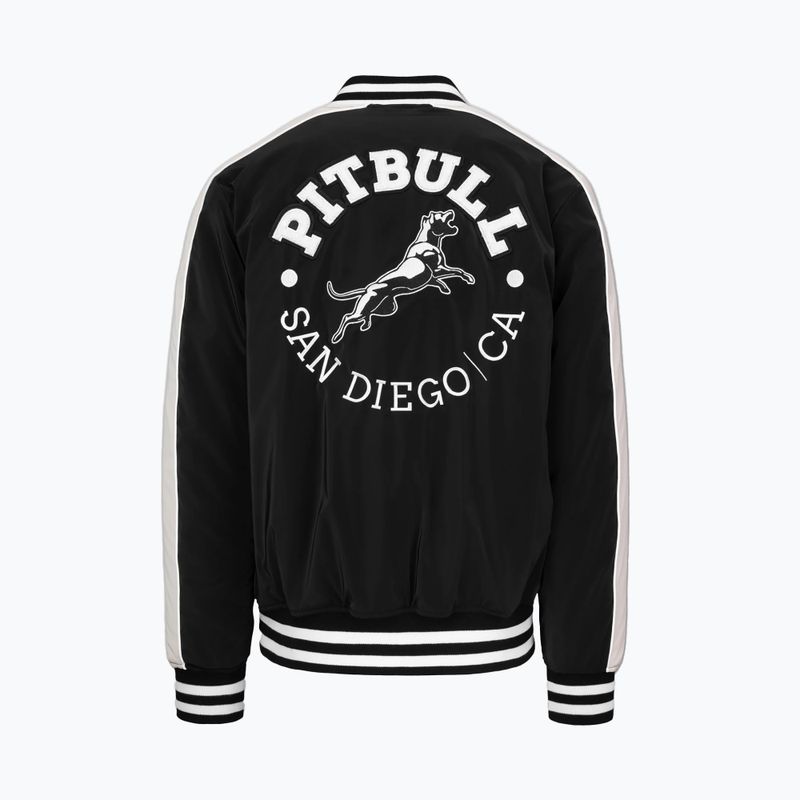 Чоловіча куртка Pitbull Manolito Baseball black/white 8