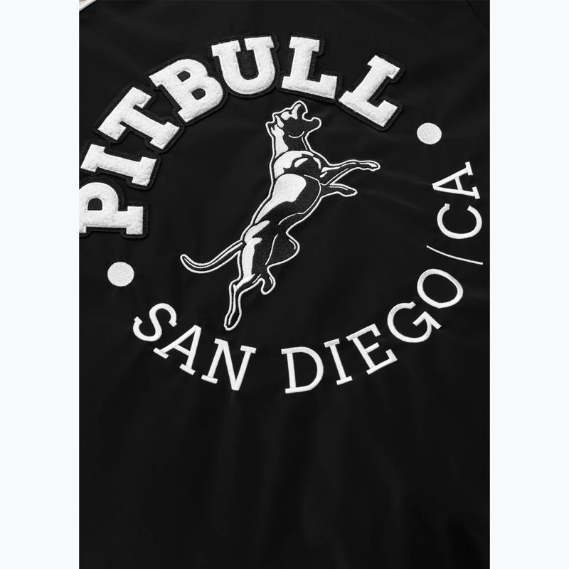 Куртка чоловіча Pitbull Manolito Baseball black/white 11