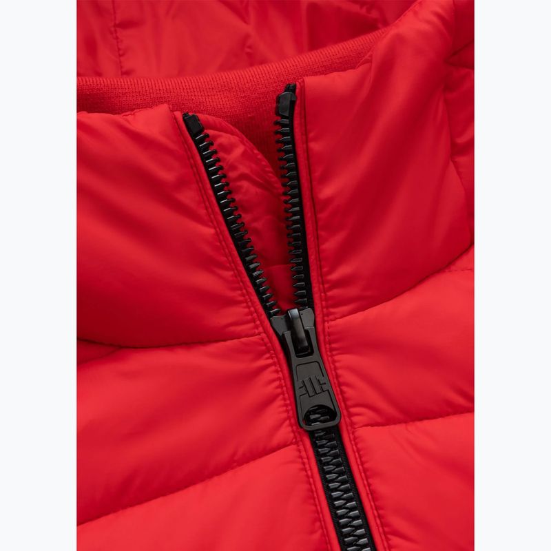 Куртка чоловіча Pitbull Palomar Padded Hooded Hybrid fluo/red 7