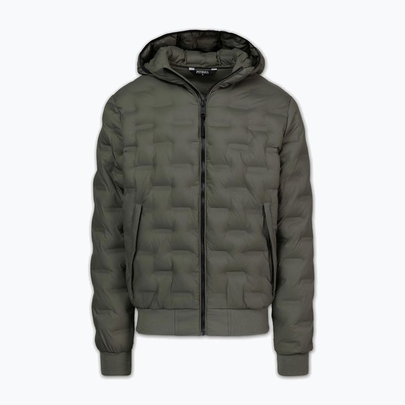 Куртка зимова чоловіча Pitbull Fisk Quilted Hooded olive 3