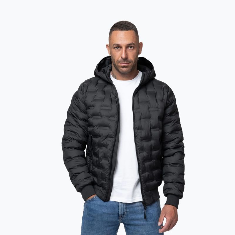 Чоловіча зимова куртка Pitbull Fisk Quilted Hooded black 4