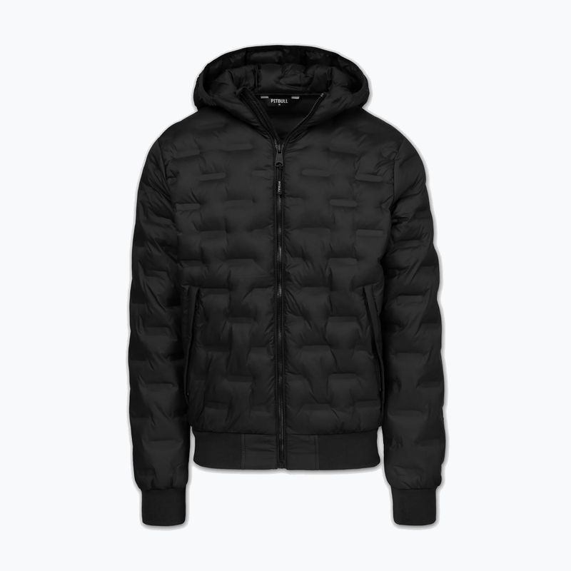 Куртка зимова чоловіча Pitbull Fisk Quilted Hooded black 5