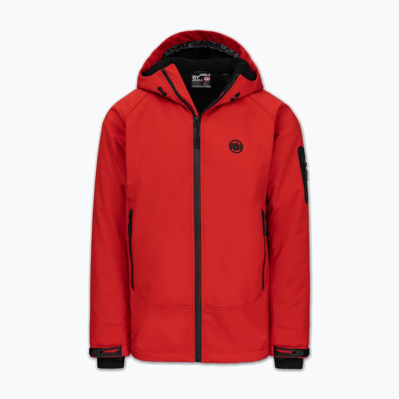 Чоловіча зимова куртка Pitbull Padded Rockfish Hooded fluorescent red