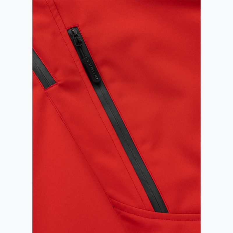 Куртка зимова чоловіча Pitbull Padded Rockfish Hooded fluo/red 7