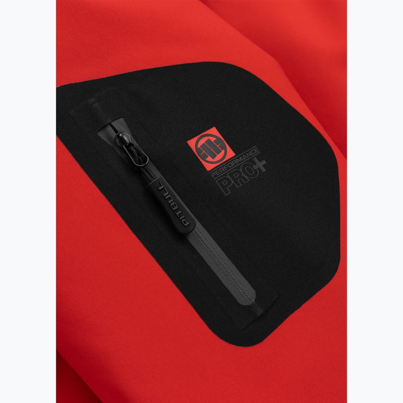 Куртка зимова чоловіча Pitbull Padded Rockfish Hooded fluo/red 8