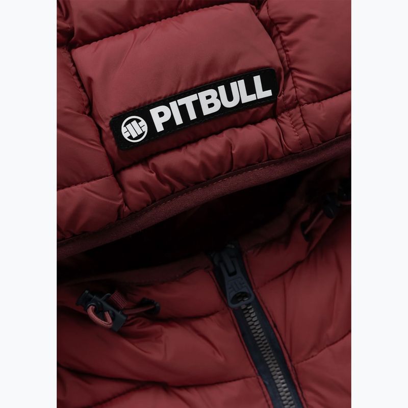 Куртка зимова чоловіча Pitbull Rubio Quilted Hooded dark navy/red 8