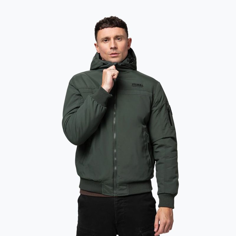 Куртка зимова чоловіча Pitbull Balboa 2 Hooded dark green 4