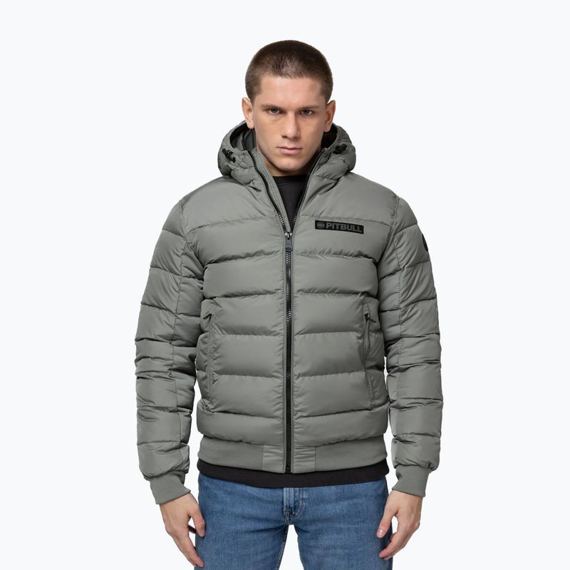 Чоловіча зимова куртка Pitbull Dillon Quilted Hooded dusty salvia