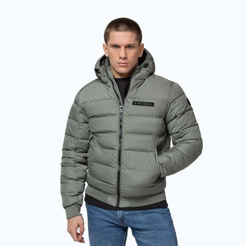 Куртка зимова чоловіча Pitbull Dillon Quilted Hooded dusty salvia 4