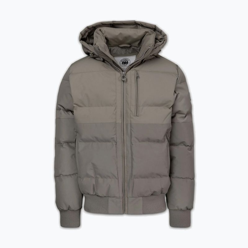 Куртка зимова чоловіча Pitbull Patton Quilted Hooded taupe 4