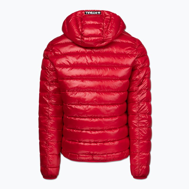 Чоловіча зимова куртка Pitbull Shatto Quilted Hooded red/black 2