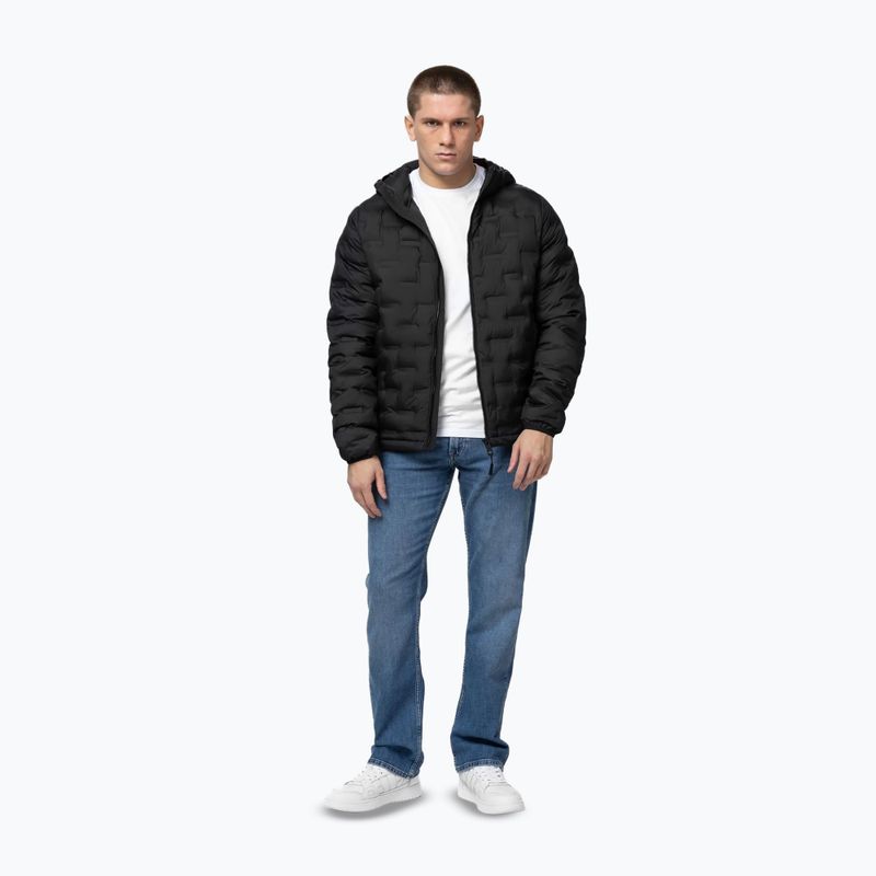 Чоловіча зимова куртка Pitbull Camino Quilted Hooded black 2