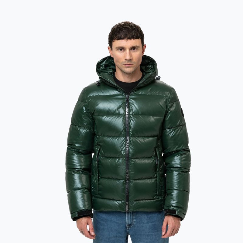 Чоловіча зимова куртка Pitbull Pepperwood Ribstop Padded Hooded black/green