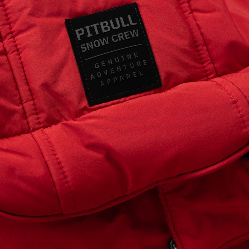 Куртка зимова чоловіча Pitbull Piedmont Quilted Hooded fluo/red 6