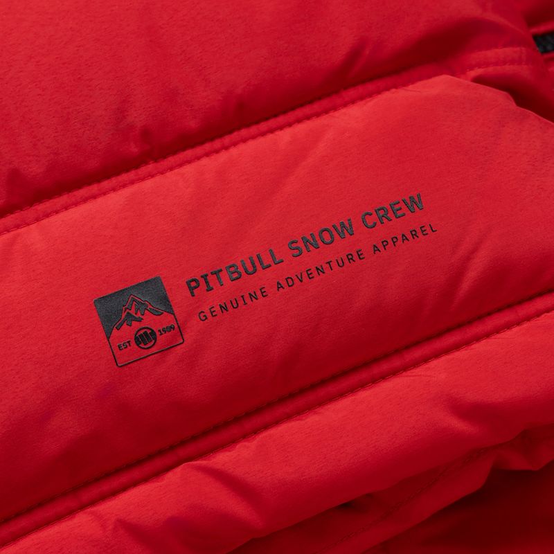 Куртка зимова чоловіча Pitbull Piedmont Quilted Hooded fluo/red 13