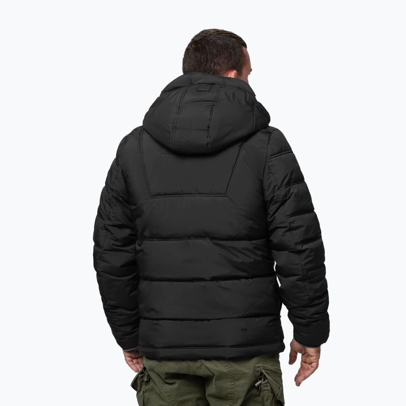 Куртка зимова чоловіча Pitbull Piedmont Quilted Hooded black 3