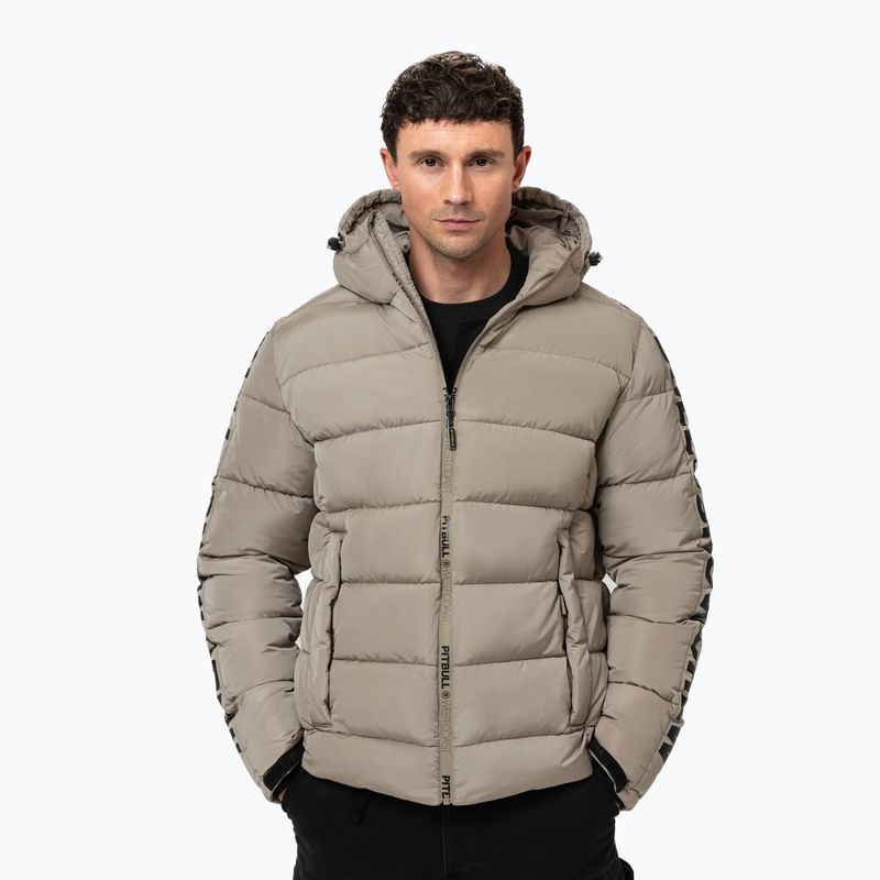 Чоловіча зимова куртка Pitbull Airway 4 Padded Hooded pale sand