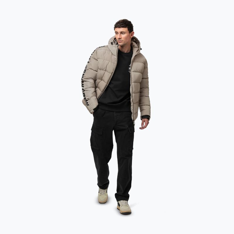 Куртка зимова чоловіча Pitbull Airway 4 Padded Hooded pale sand 6