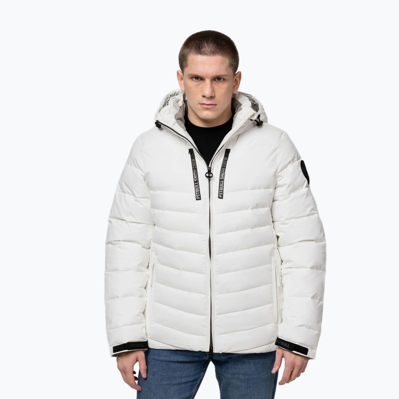 Куртка зимова чоловіча Pitbull Crestline Padded Hooded off white 4
