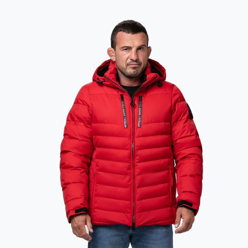 Куртка зимова чоловіча Pitbull Crestline Padded Hooded red