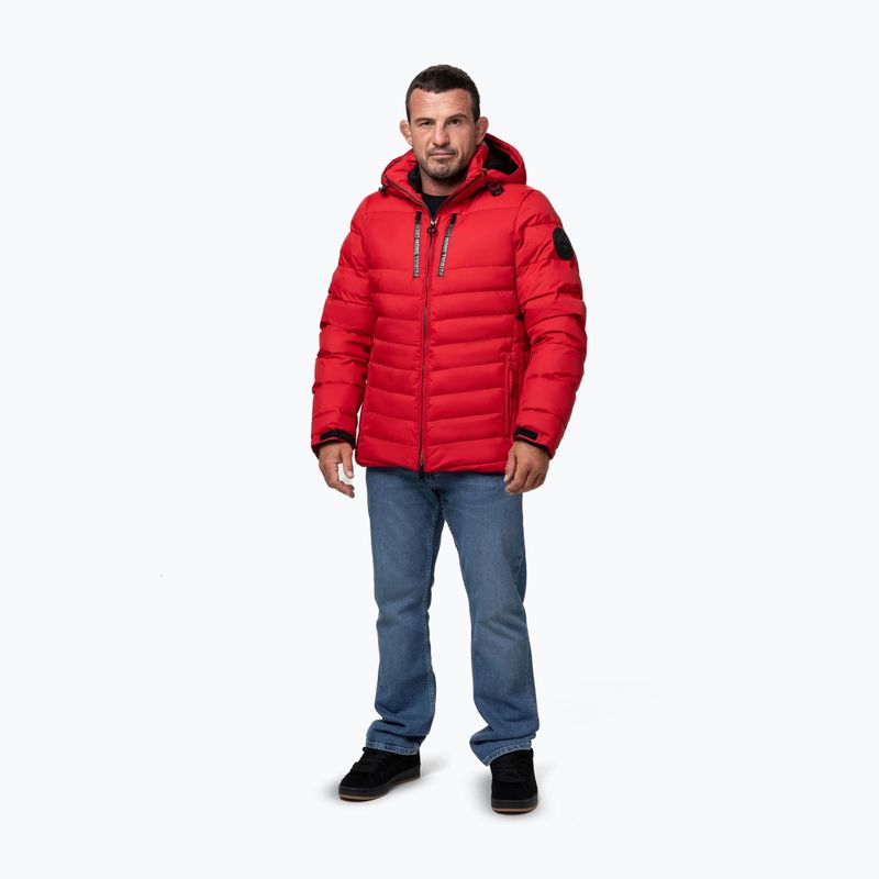 Куртка зимова чоловіча Pitbull Crestline Padded Hooded red 2