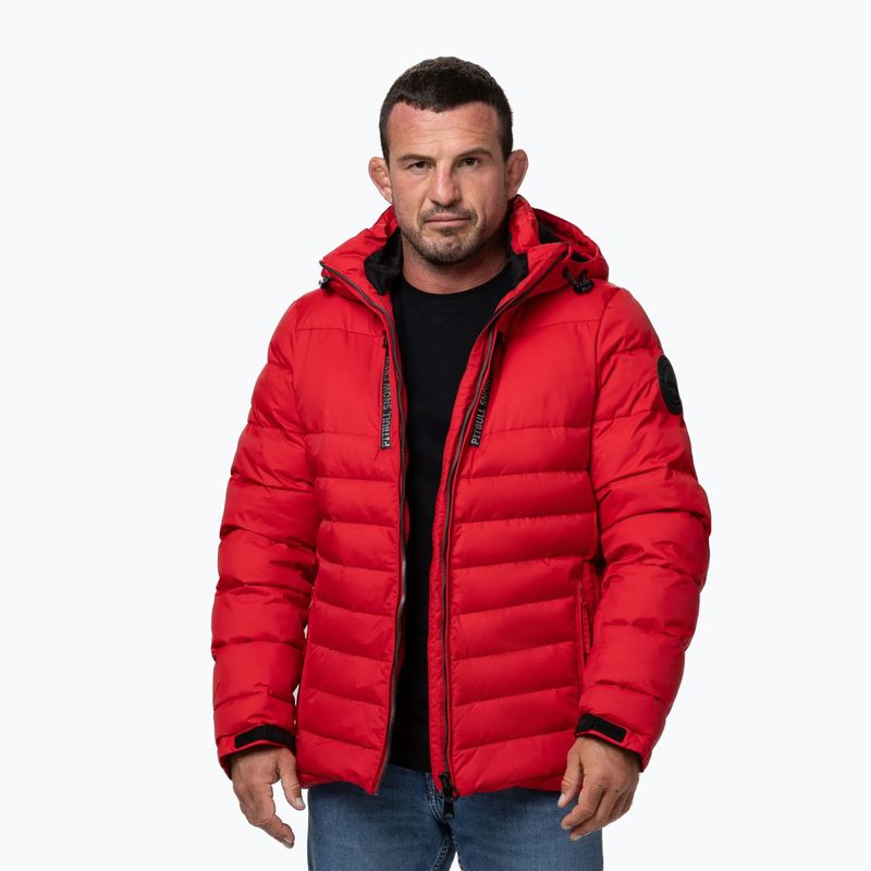 Чоловіча зимова куртка Pitbull Crestline Padded Hooded red 4