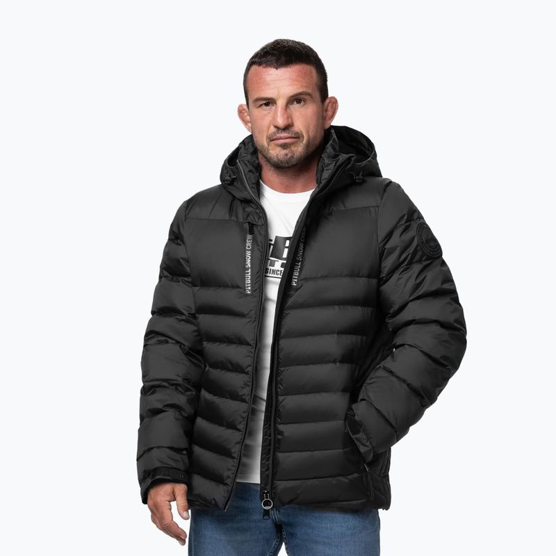 Чоловіча зимова куртка Pitbull Crestline Padded Hooded black 4