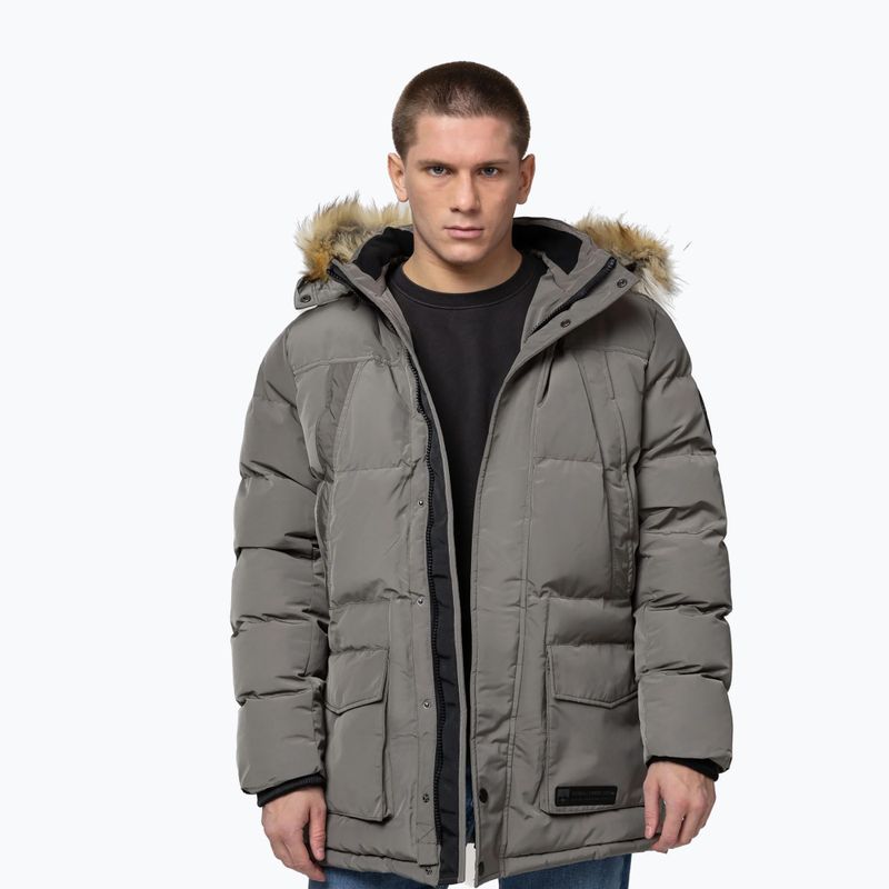 Куртка зимова чоловіча Pitbull Forest Hooded Parka taupe 4