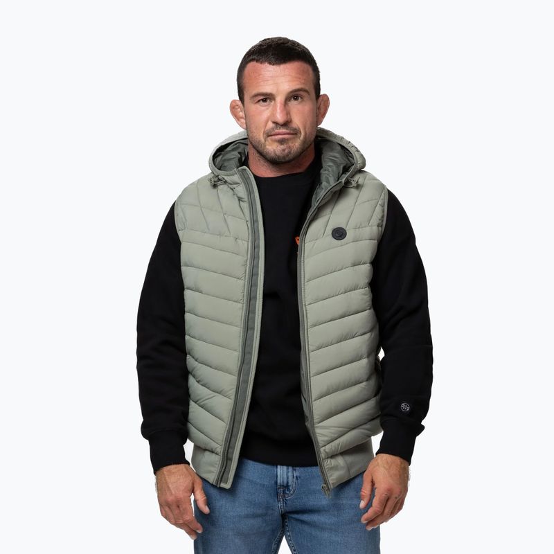 Жилет чоловічий Pitbull Naylor Padded Hooded dusty salvia