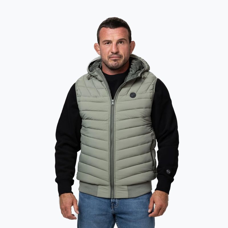 Жилет чоловічий Pitbull Naylor Padded Hooded dusty salvia 3